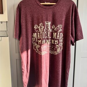 Wizarding Trunk- Magical Map Makers Society Red/Marroon T-Shirt